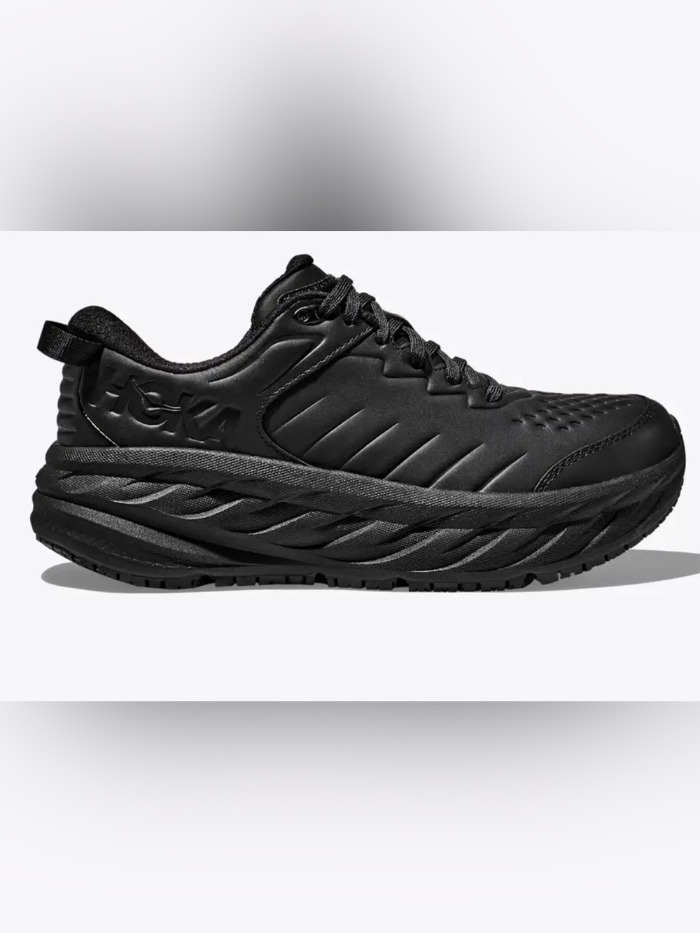 Hoka Bondi Women's Black Max-Cushion Athletic Shoe